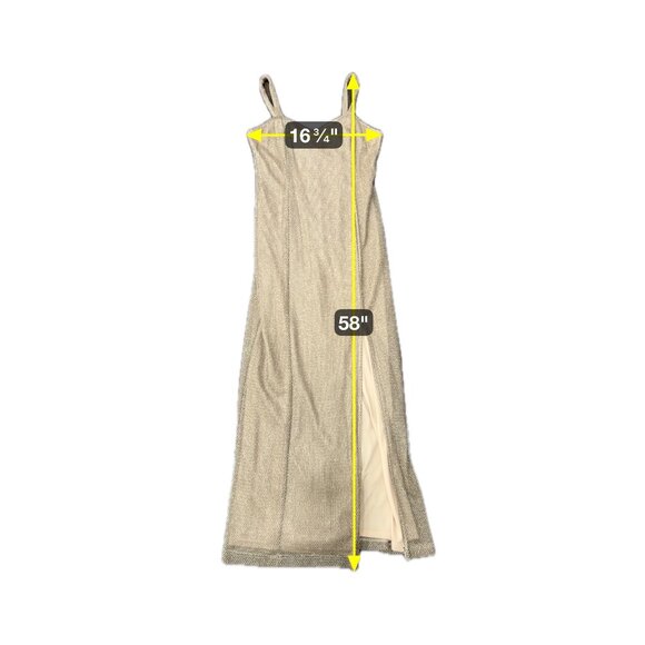 Onyx Nite Brown 2 Piece Evening Gown Jacket Spaghetti Straps Size L Shiny Finish - Picture 11 of 12